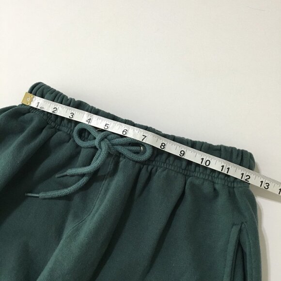Korean Fashion Sweatpants Jogger Womens Medium Wide Hips High Rise Green - Picture 10 of 13